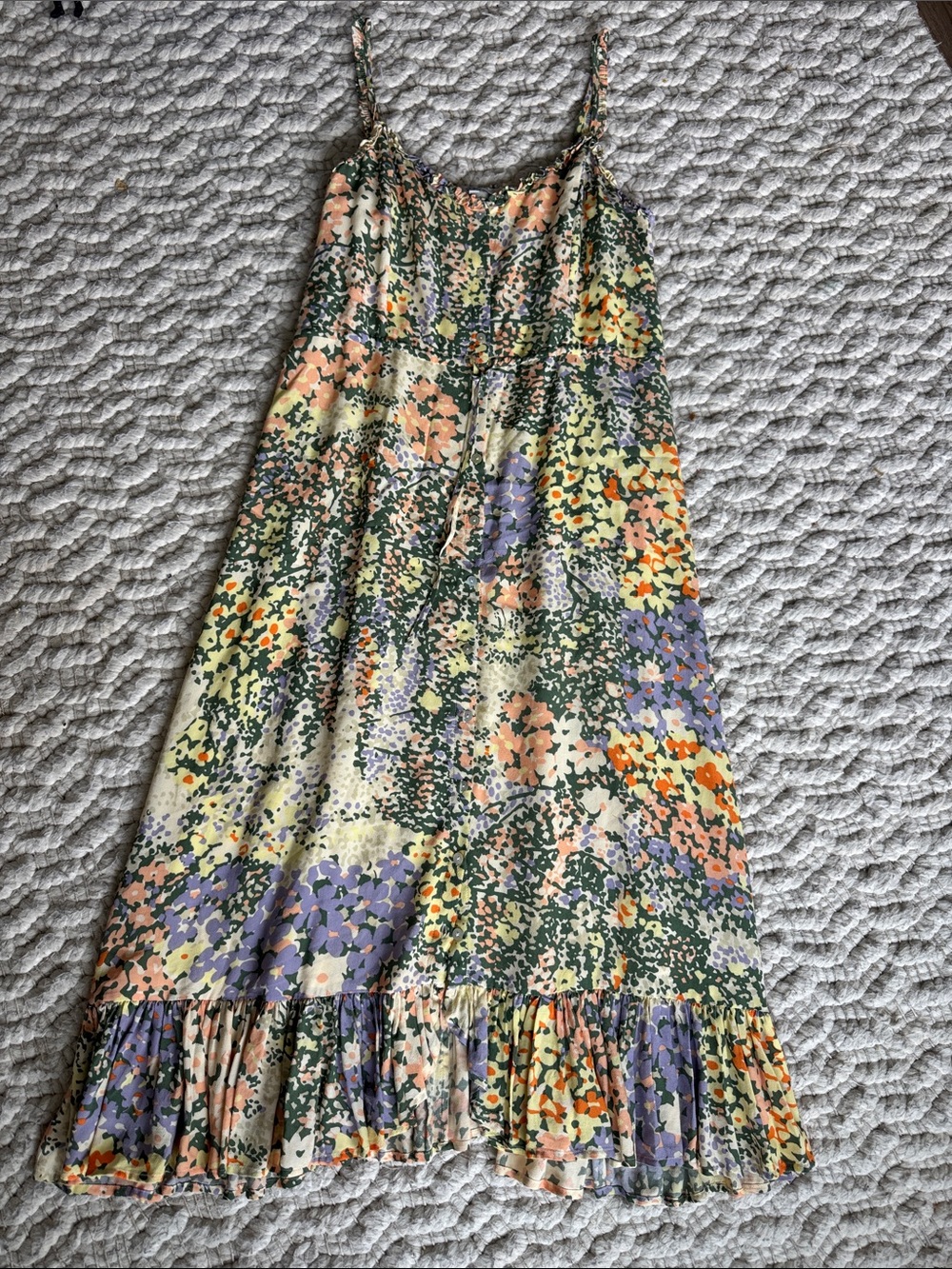 Rails Adayln Ruffle Gardenia Midi Dress - Picture 4 of 9